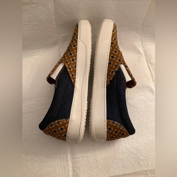 DSQUARED2 Canvas / Denim Brown & Navy Slip On Sneaker Mens 41 EU-8 US RARE H2F‍‍ - Picture 9 of 11